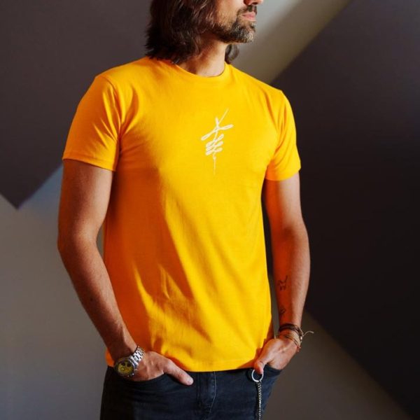 camiseta con mangas naranja Antonia ferrà Sunshine hombre